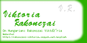 viktoria rakonczai business card